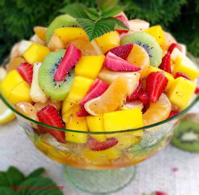 Fruit salad honey lime rainbow recipes recipe dressing salads cooking summer fruits fresh classy cookingclassy easy healthy snacks ever fall