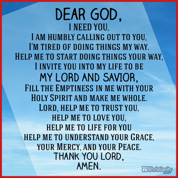 Salvation prayer prayers