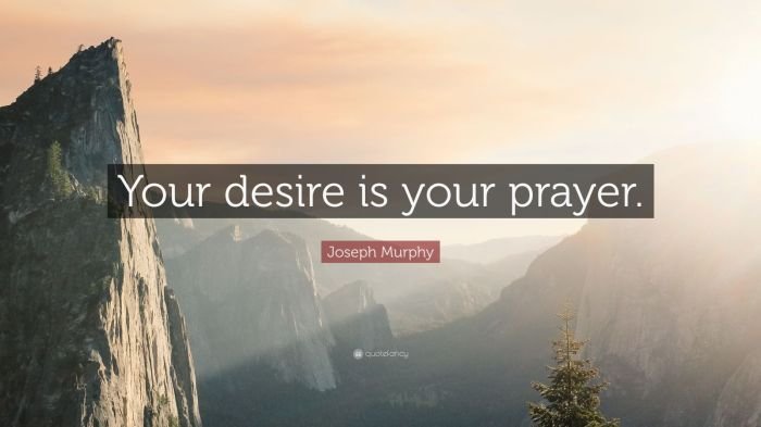 Desire prayer quote