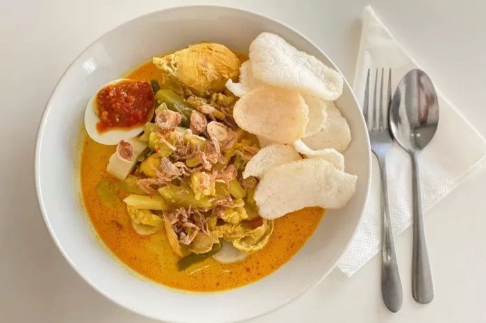 Sayur lontong resep pedas gurih cukup gak rasanya porsi