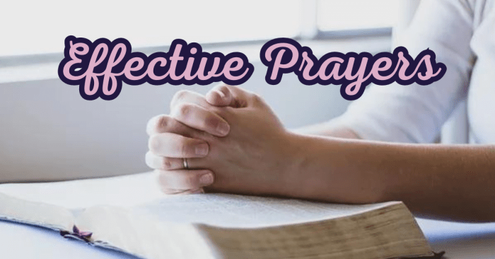 Prayer effective part