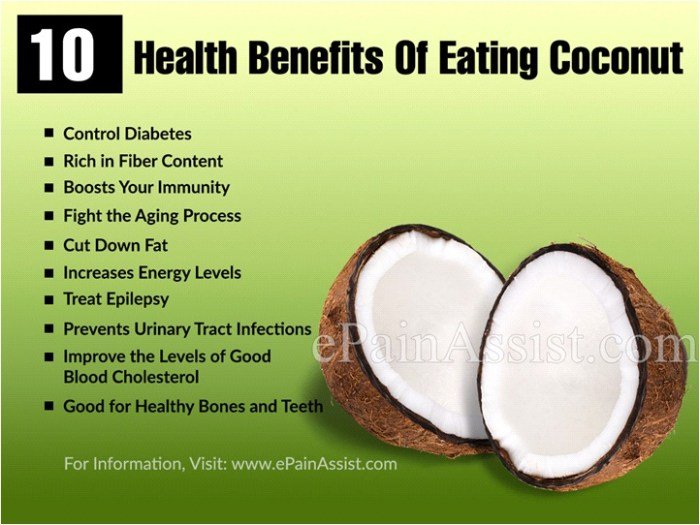 Coconut benefits health eating pixabay