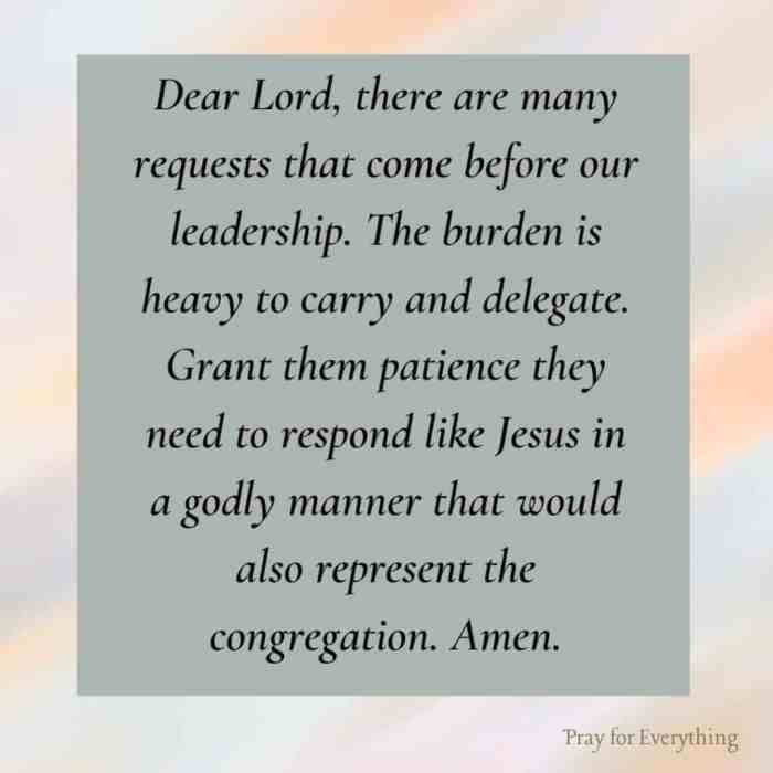 Prayer leaders government catholic