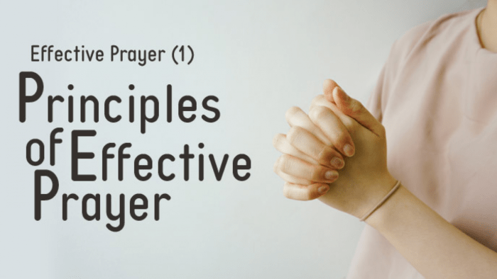 Prayer effective part