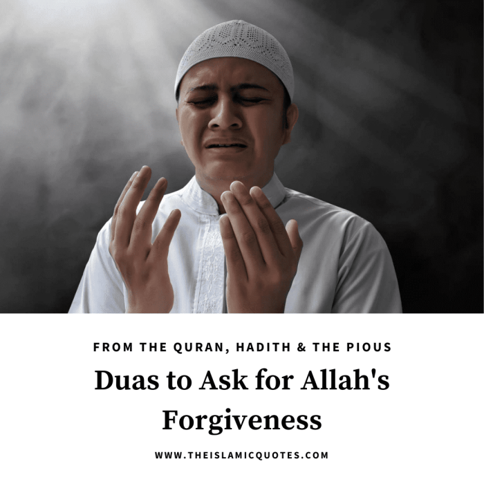 Forgiveness dua quran verses hadith heasec