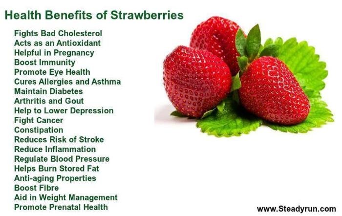 Strawberry benefits vitamin strawberries health vitamins californiastrawberries healthy