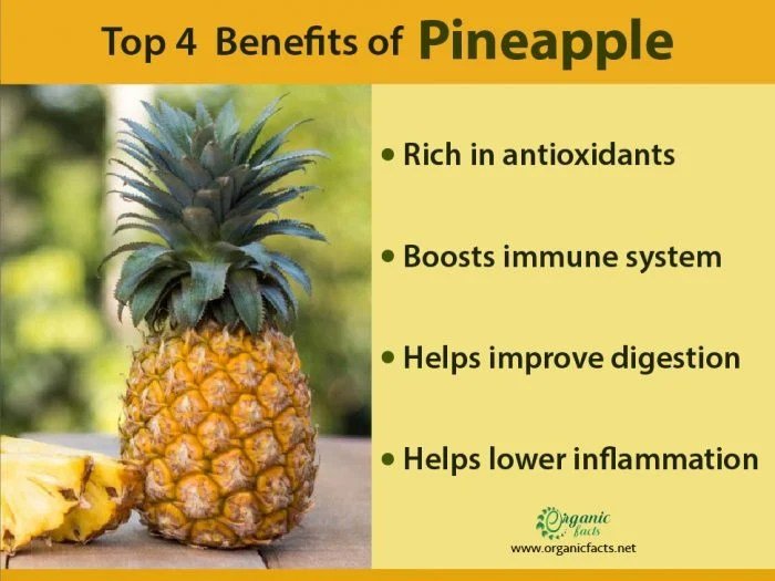 Pineapple nutritional facts digestive