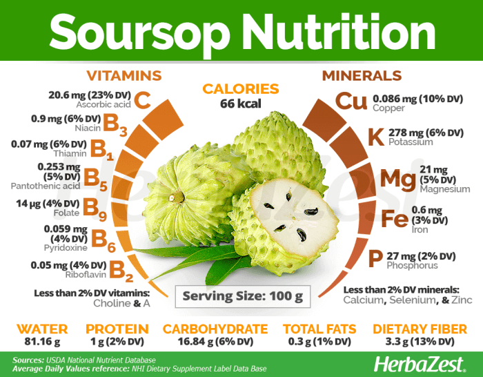 Soursop benefits fruit juice health vitamin contains rich also